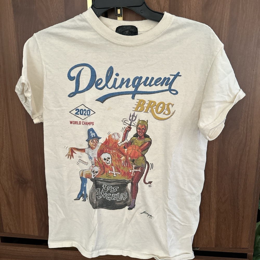 Delinquent bros dodgers lakers world champions shirt
